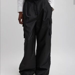 Tibi // Crispy Nylon Pleated Cargo Pant